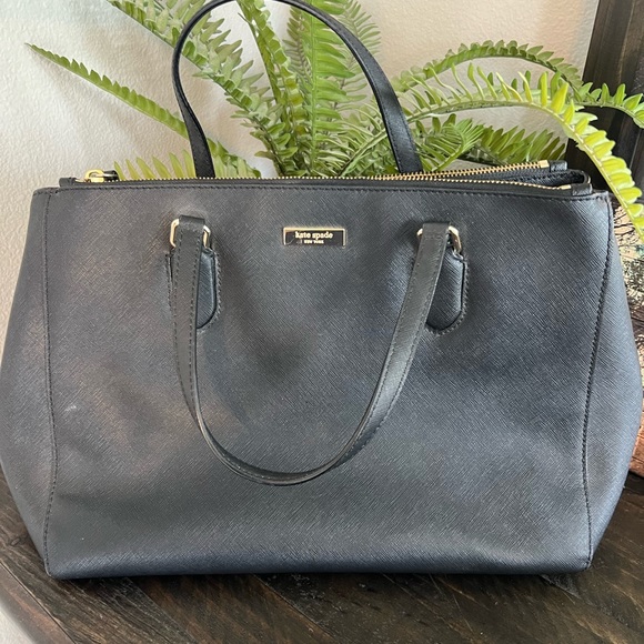 Kate Spade Black Leather Handbag - Picture 4 of 6